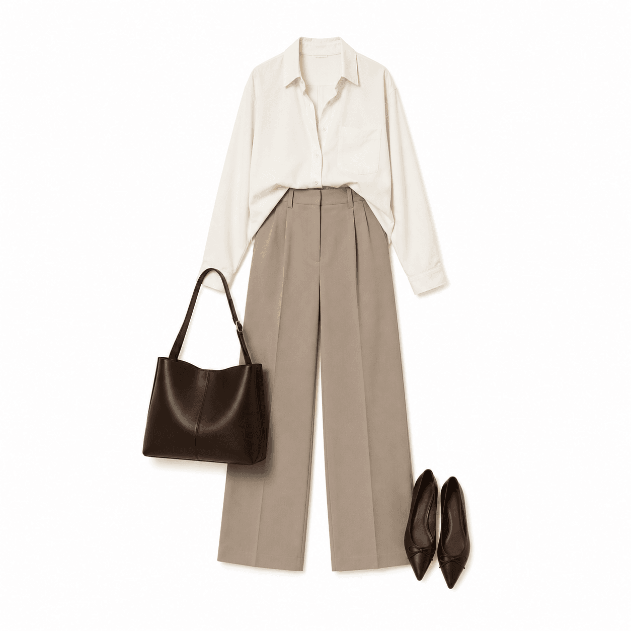 Look assembled with everyday pieces